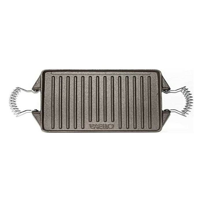 Placă Grătar Vaello Dreptunghiular Gri Fier turnat (27 x 21 cm)