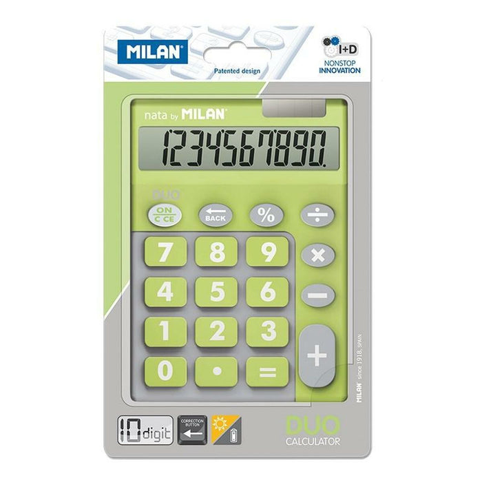 Calculator Milan DUO Verde 14,5 x 10,6 x 2,1 cm