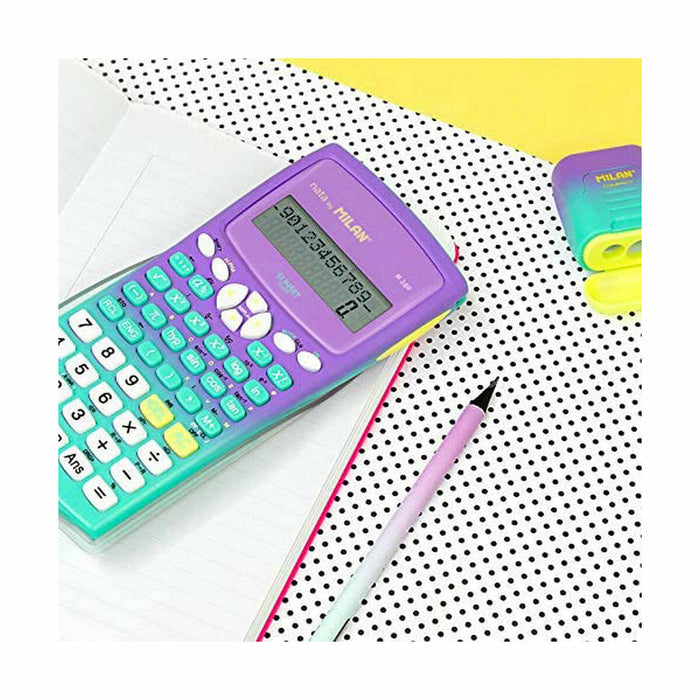 Calculator științific Milan M240 Sunset  Turquoise Liliachiu 16,7 x 8,4 x 1,9 cm