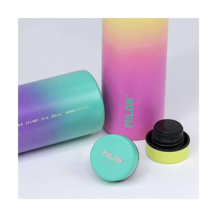 Sticla Termoizolantă Milan Sunset Turquoise Liliachiu Oțel inoxidabil 354 ml