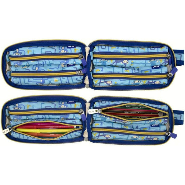 Penar Milan Tangled Monkeys 32 Piese Albastru 22,5 x 11,5 x 11 cm
