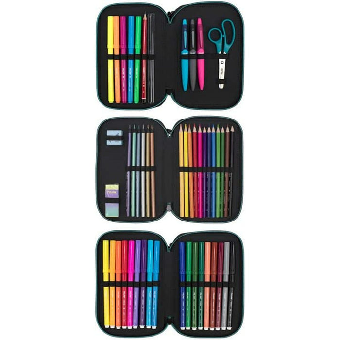 Penar Triplu Milan Sunset 49 Piese Negru 19,5 x 13 x 7,5 cm