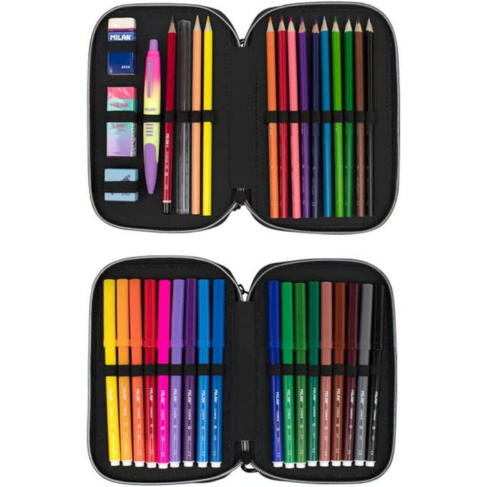 Creion dublu Milan Sunset 34 Piese Roz 19,5 x 13 x 5 cm