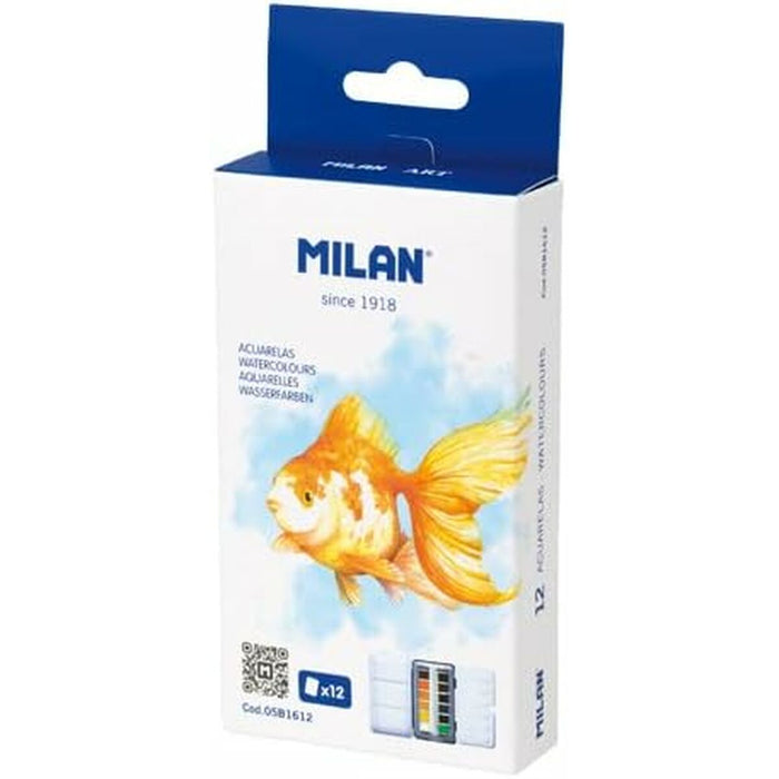 Set de vopsele acuarele Milan Godet carcasă metalică