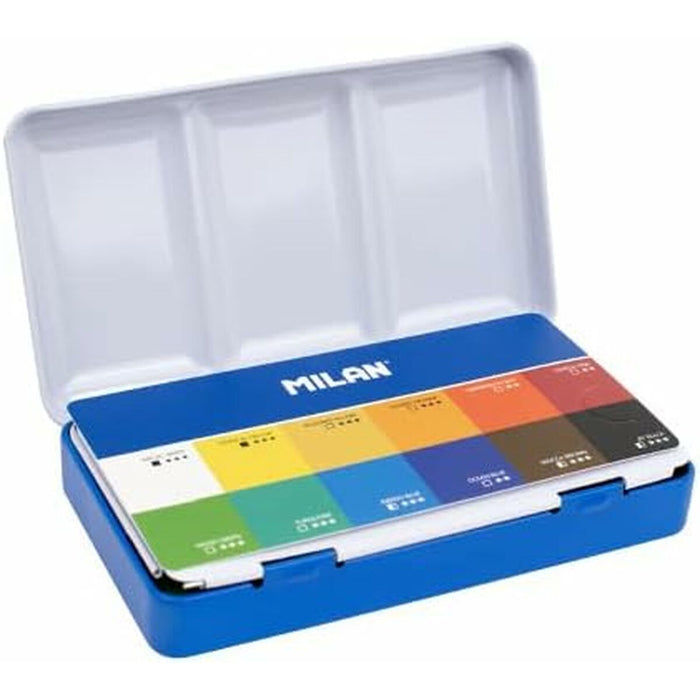 Set de vopsele acuarele Milan Godet carcasă metalică
