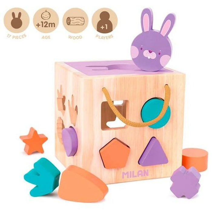 Jucărie educațională Milan Rabbit 17 Piese
