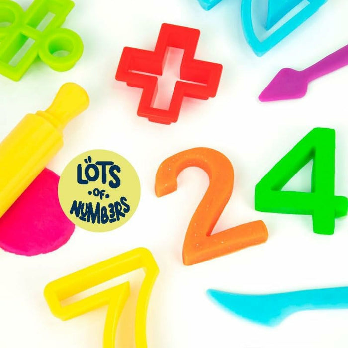 Pastă de modelare Milan Soft Dough Lots of Numvers Multicolor
