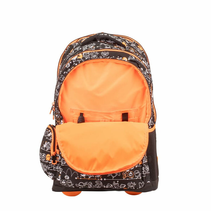 Ghiozdan cu Roți Milan Negru 52 x 34,5 x 23 cm