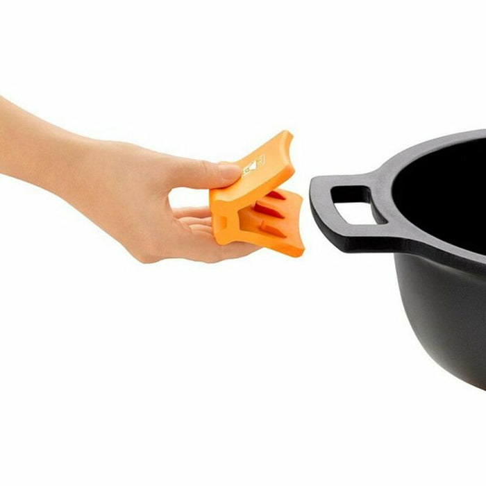 Caserolă Cu Capac de Sticlă BRA A270328 5,7 L (Ø 28 cm) Negru Metal Aluminiu Ø 28 cm Aluminio