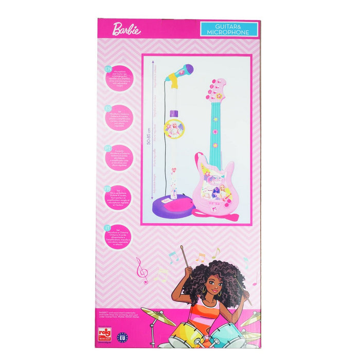 Set muzical Barbie Microfon Chitară pentru Copii