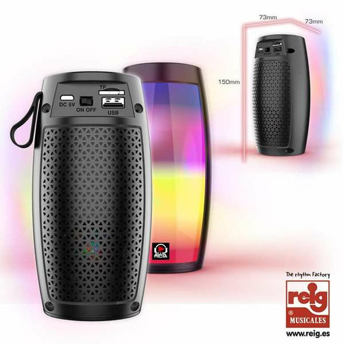 Difuzor Bluetooth Reig USB 5 W 16 x 8,2 x 8,2 cm