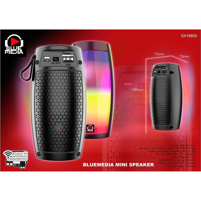 Difuzor Bluetooth Reig USB 5 W 16 x 8,2 x 8,2 cm