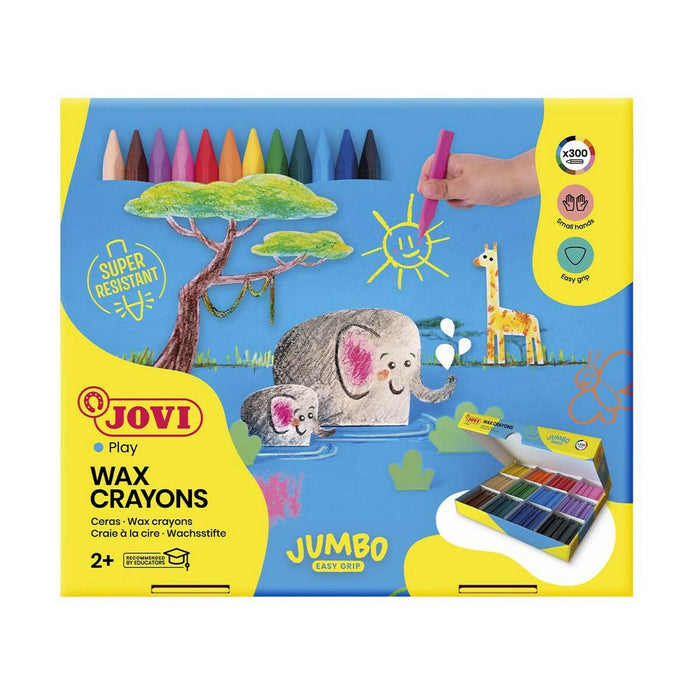 Creioane ceară colorate Jovi 979 300 Unități Cutie