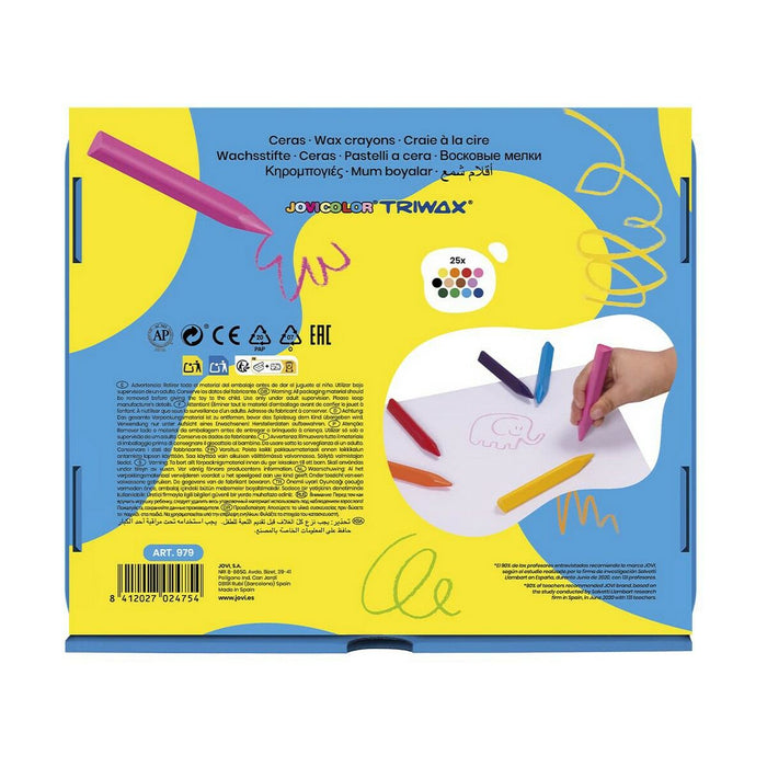 Creioane ceară colorate Jovi 979 300 Unități Cutie
