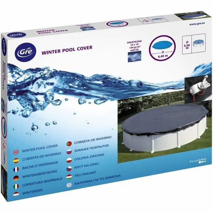Husă pentru piscină Gre CIPR451P Polietilenă Ø 4,6 m Negru