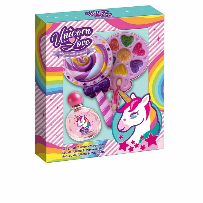 Set de Machiaj pentru Copii Cartoon Unicorn Love Bi Lollipop (9 pcs)