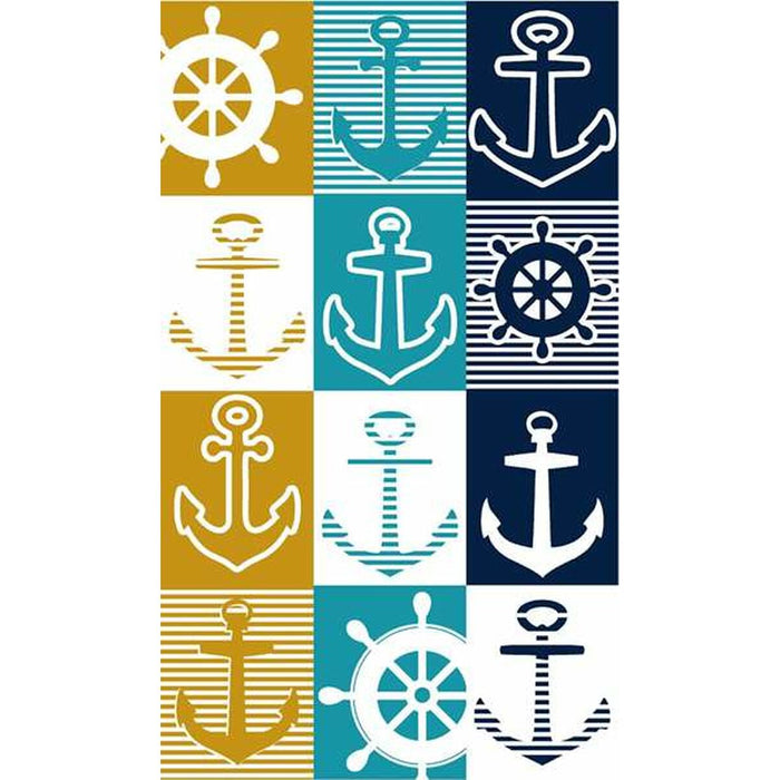 Prosop de Plajă Secaneta Timon Sail 100 x 170 cm Jacquard Кадифе