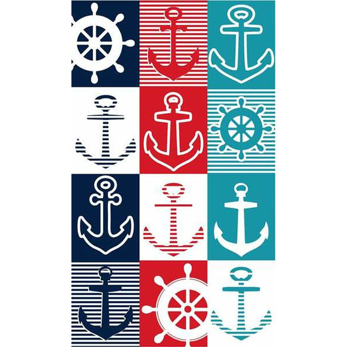 Prosop de Plajă Secaneta Timon Sail 100 x 170 cm Jacquard Кадифе
