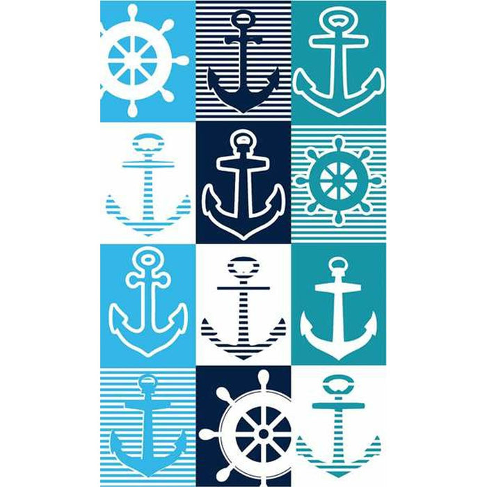 Prosop de Plajă Secaneta Timon Sail 100 x 170 cm Jacquard Кадифе