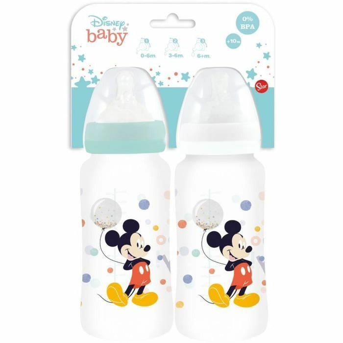 Set de sticle pentru bebeluși ThermoBaby Mickey 360 ml