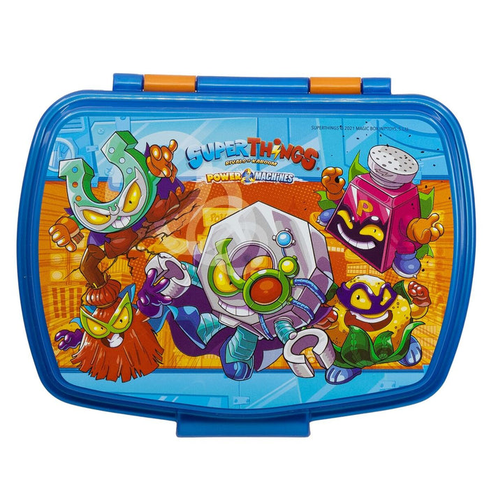 Cutie pentru Sandwich SuperThings Kazoom kids Albastru Portocaliu Plastic (17 x 5.6 x 13.3 cm)