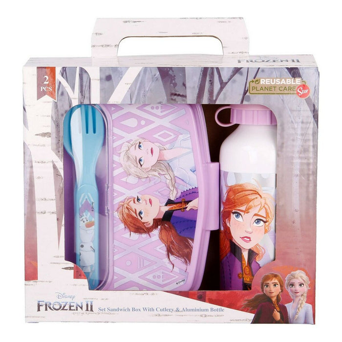 Set de Menaj pentru Copii Frozen One heart Roz 21 x 18 x 7 cm Verde Turcoaz