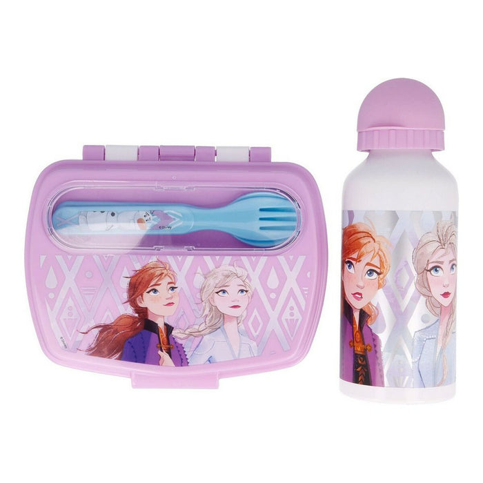 Set de Menaj pentru Copii Frozen One heart Roz 21 x 18 x 7 cm Verde Turcoaz