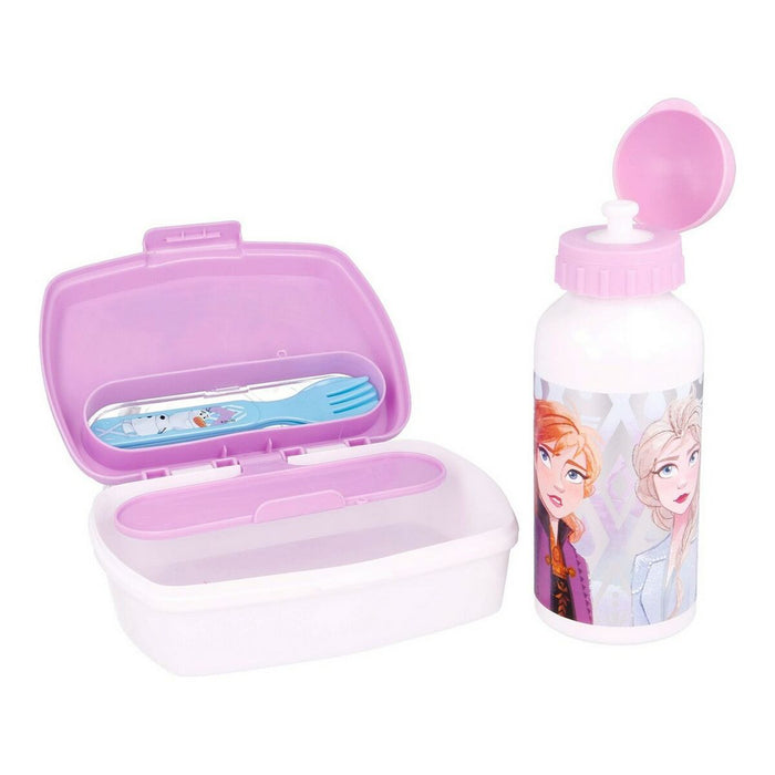 Set de Menaj pentru Copii Frozen One heart Roz 21 x 18 x 7 cm Verde Turcoaz