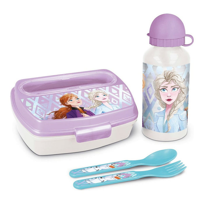 Set de Menaj pentru Copii Frozen One heart Roz 21 x 18 x 7 cm Verde Turcoaz