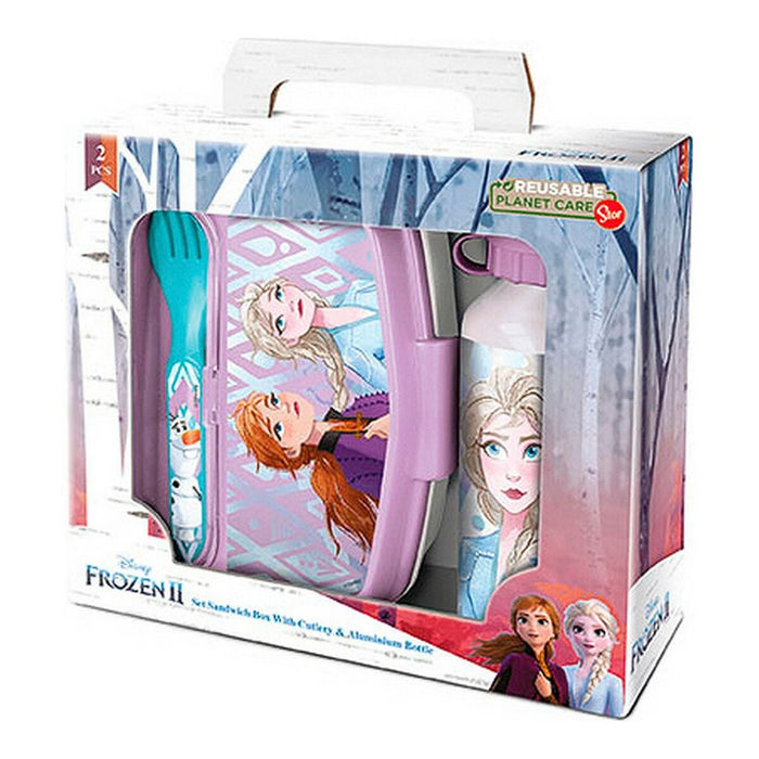 Set de Menaj pentru Copii Frozen One heart Roz 21 x 18 x 7 cm Verde Turcoaz