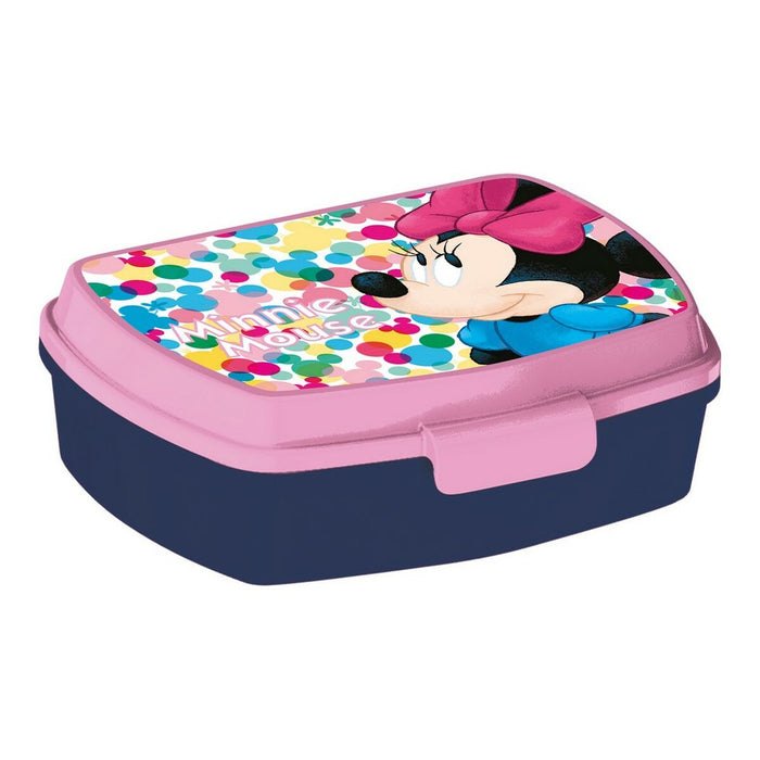Cutie pentru Sandwich Minnie Mouse Lucky Plastic Roz (17 x 5.6 x 13.3 cm)