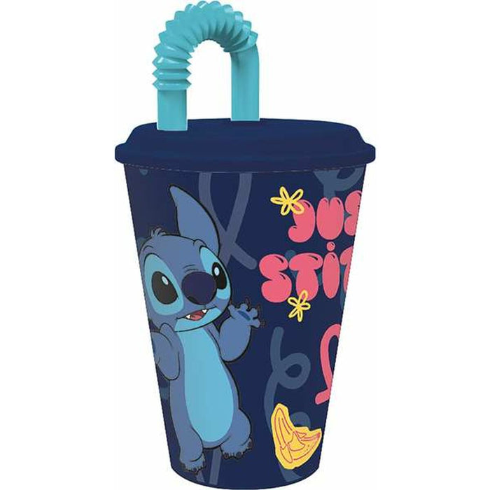 Pahar cu Pai Stitch Palms 430 ml