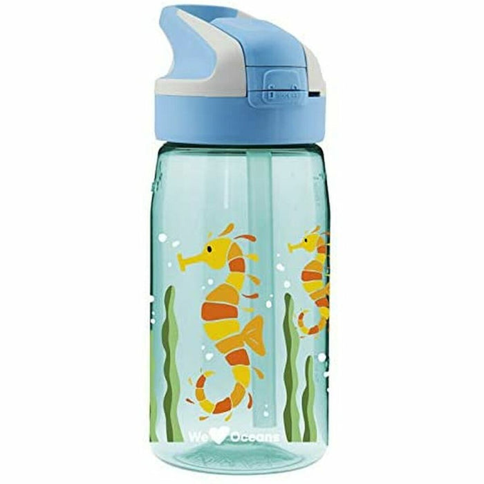 Sticlă de apă Laken Summit Sea Horse Albastru Acvamarin (0,45 L)