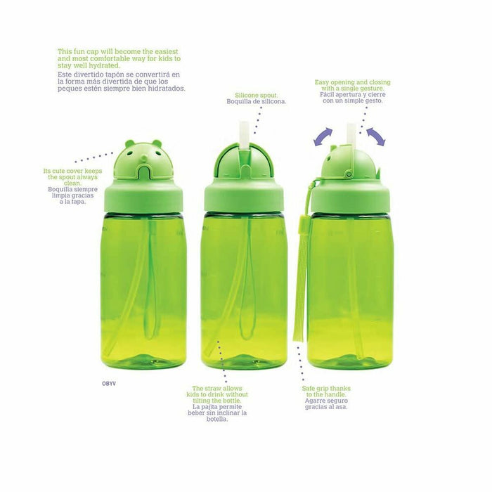Sticlă de apă Laken OBY Jungle Verde Verde lămâie (0,45 L)