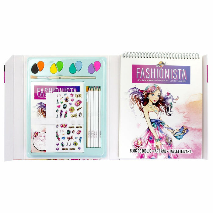 Bloc cu Desene pentru Colorat Cefatoys Fashionista