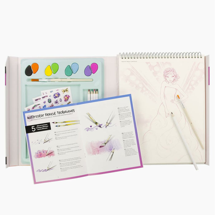 Bloc cu Desene pentru Colorat Cefatoys Fashionista