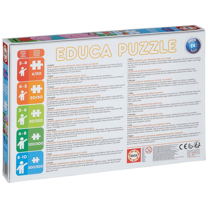 Set de 4 Puzzle-uri   Peppa Pig Cosy corner         16 x 16 cm