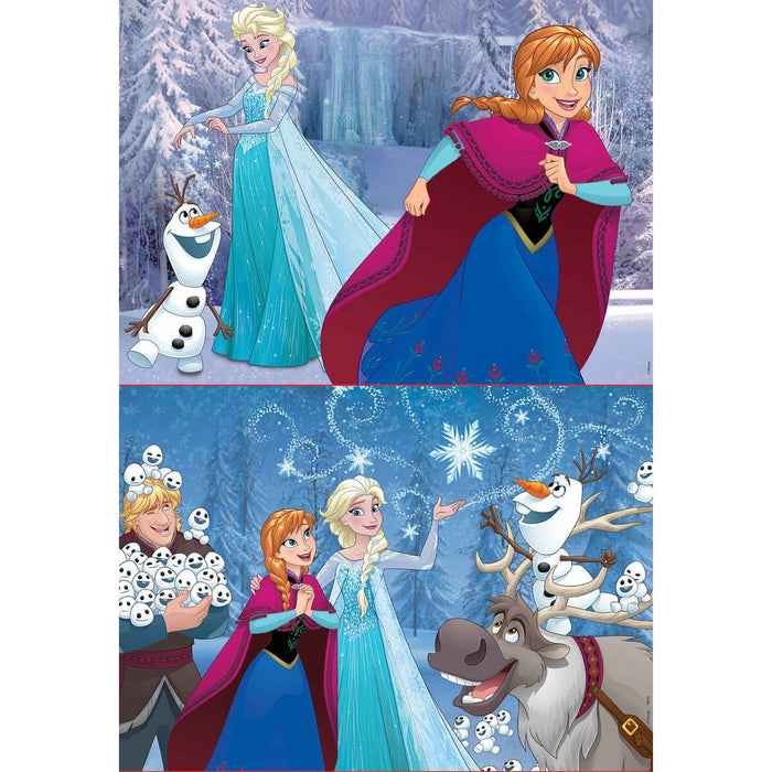 Set de 2 Puzzle-uri   Frozen Believe         48 Piese 28 x 20 cm