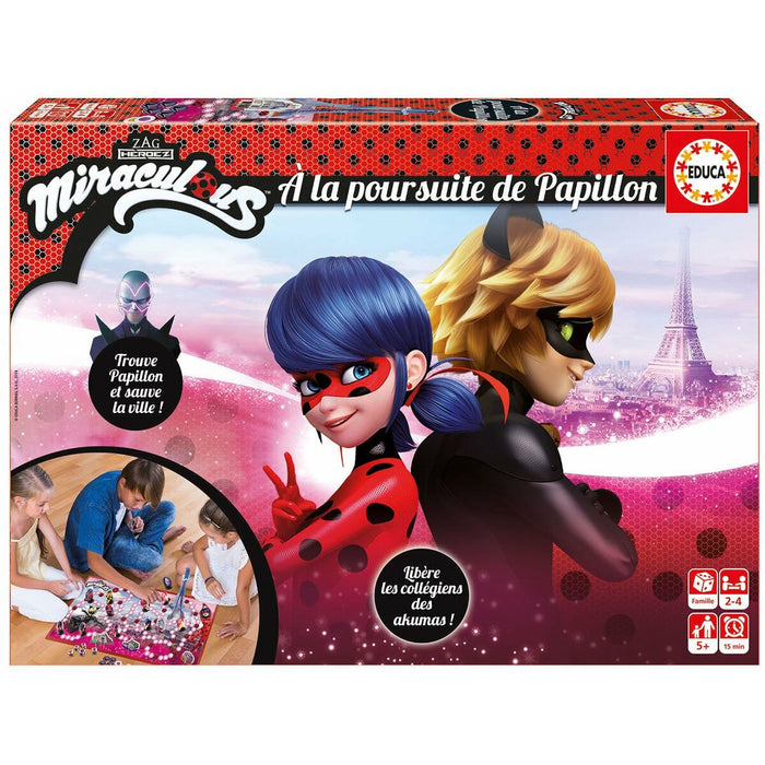 Joc de Masă Educa A La Poursuite De Papillon (FR) Multicolor (Franceză) (Multilimbaj)