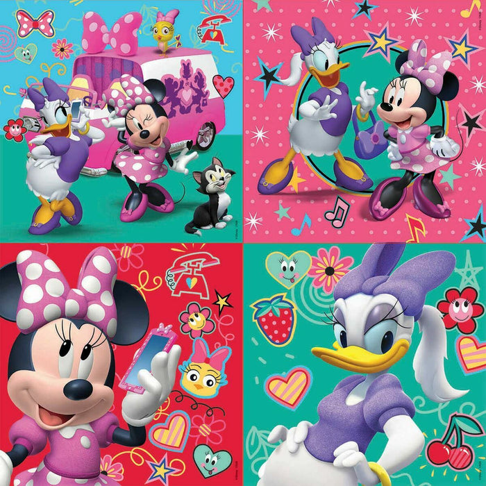 Set de 4 Puzzle-uri   Minnie Mouse Me time         16 x 16 cm