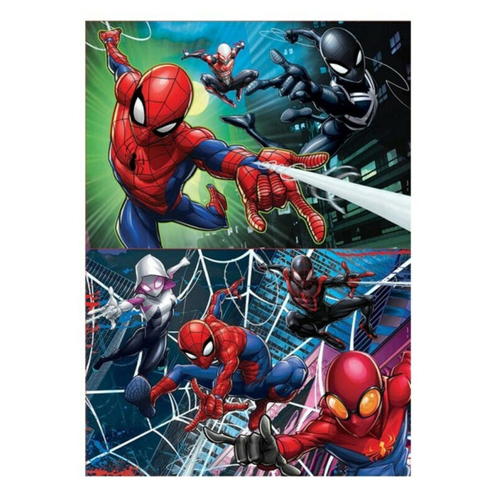 Set de 2 Puzzle-uri   Spider-Man Hero         100 Piese 40 x 28 cm