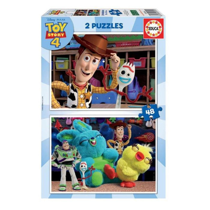 Set de 2 Puzzle-uri   Toy Story Ready to play         48 Piese 28 x 20 cm