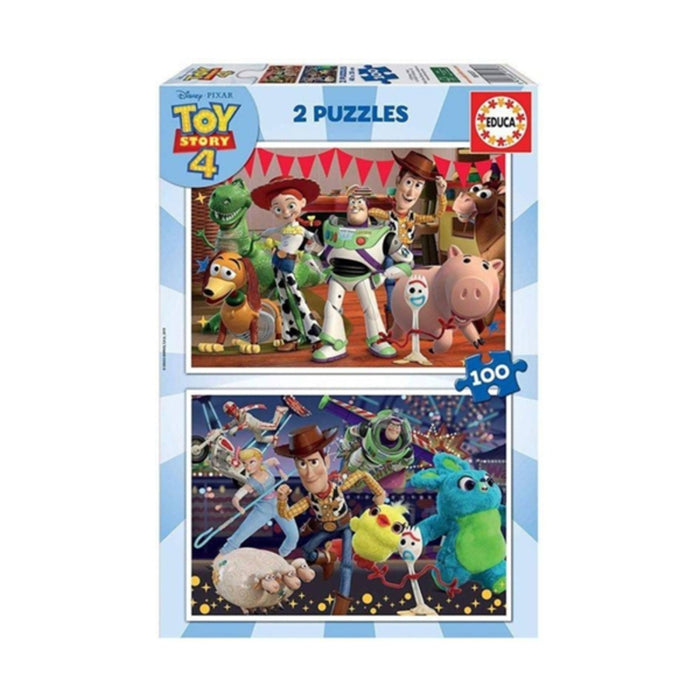 Set de 2 Puzzle-uri   Toy Story Ready to play         100 Piese 40 x 28 cm