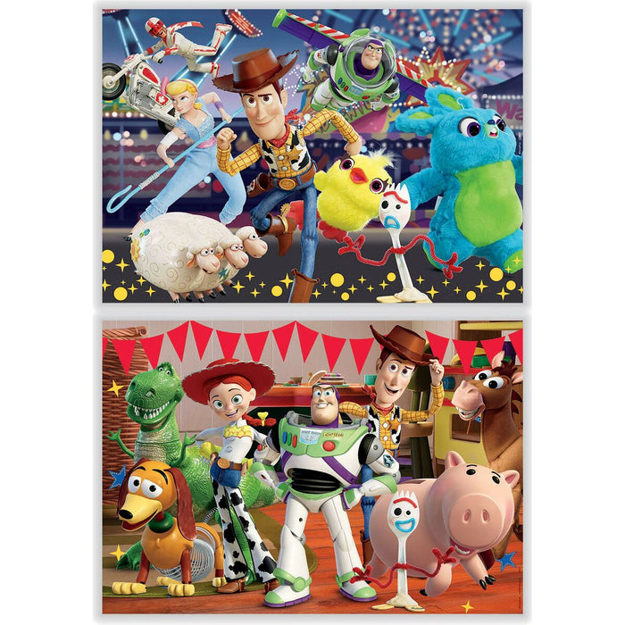 Set de 2 Puzzle-uri   Toy Story Ready to play         100 Piese 40 x 28 cm