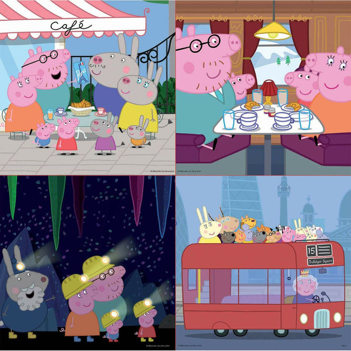 Set de 4 Puzzle-uri   Peppa Pig Cosy corner         16 x 16 cm