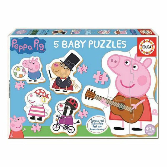 Set de 5 Puzzle-uri   Peppa Pig Baby