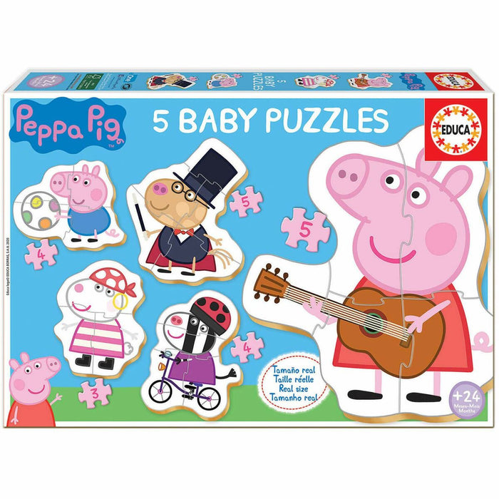 Set de 5 Puzzle-uri   Peppa Pig Baby