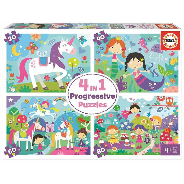 Set de 4 Puzzle-uri Educa 18905 Fantezie