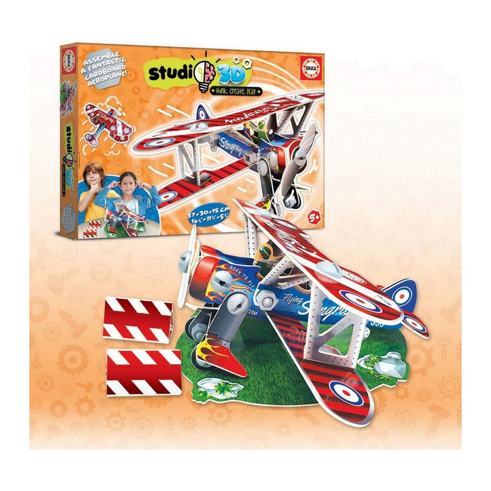 Machetă avion Educa Studio 3D 56 Piese (37 x 30 x 15 cm)