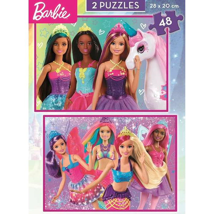 Puzzle Barbie 48 Piese 2 Unități